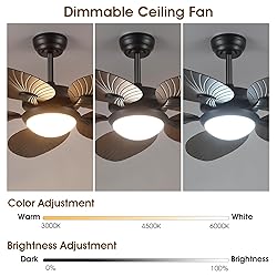 Wiviniya Tropical Ceiling Fans with Lights and