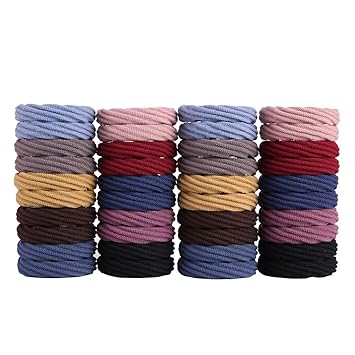 Buy 40 Pcs Multicolor Miuance Elastic Hair Ties Hair Ties Bands