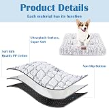ULIGOTA Soft Dog Bed Crate Pad 75x50cm Anti Slip Waterproof Bottom view 3