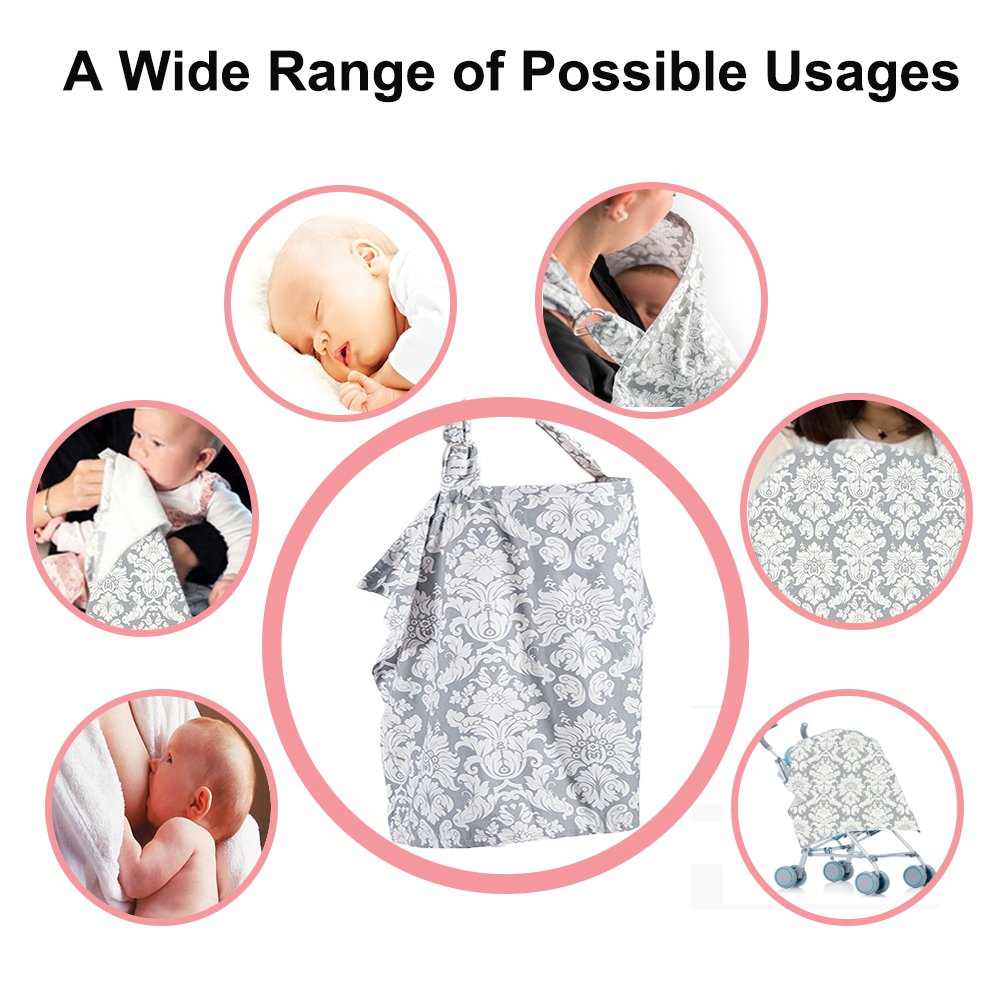 FicBox Breast Feeding Nursing Cover Made By Cotton (Z)