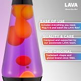 Lava Lamp 14.5 Autumn Dusk Original Motion Lamp Yellow Purple Glass Globe view 2