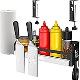 Griddle Caddy for Blackstone Griddles 17"/22"/28"/36"/Prep Cart, Space Saving Blackstone Griddle Accessories, BBQ Grill Stora