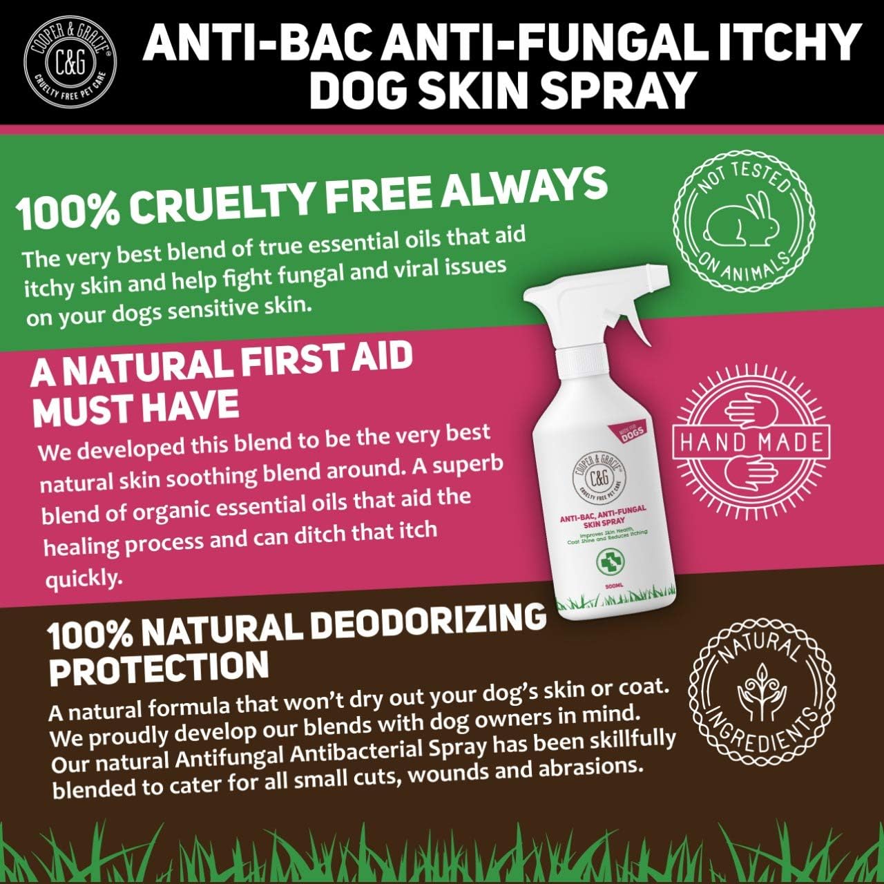 Cooper And Gracie C&G Cruelty free Pet Care Antibacterial Anti Fungal