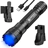 SABERTOOTH Police Tactical Flashlights 1800 High Lumen with Holster for Duty Belt,LED Flashlights for Camping Emergencies