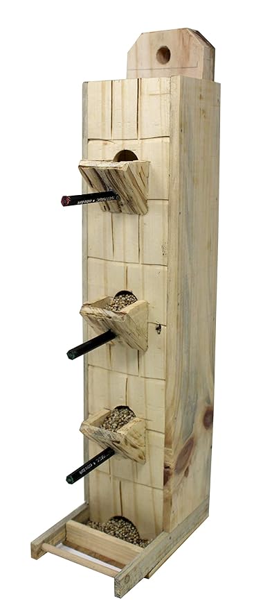 Amijivdaya Wooden Wall Mount Bird Food Feeder Pack Of 1 Amazon