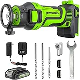 Greenworks 24v Speed Saw Rotary Cut Tools, 2AH battery+2A charger 2PCS Accessories