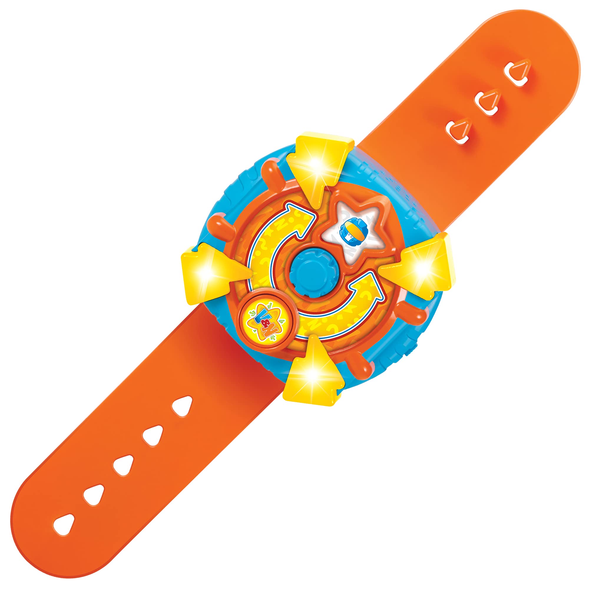 BANDAI P57712 Batman Vlad & Niki Watch Niki's Adventure Time (Orange Strap) Toy Watch with Voice and Light Effects for Adventure Game, Multicoloured, multicoloured, V&N Niki's Magic Watch