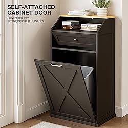 GAZHOME 13 Gallon Tilt Out Trash Cabinet, Upgrade