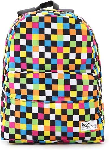 rainbow checkered backpack
