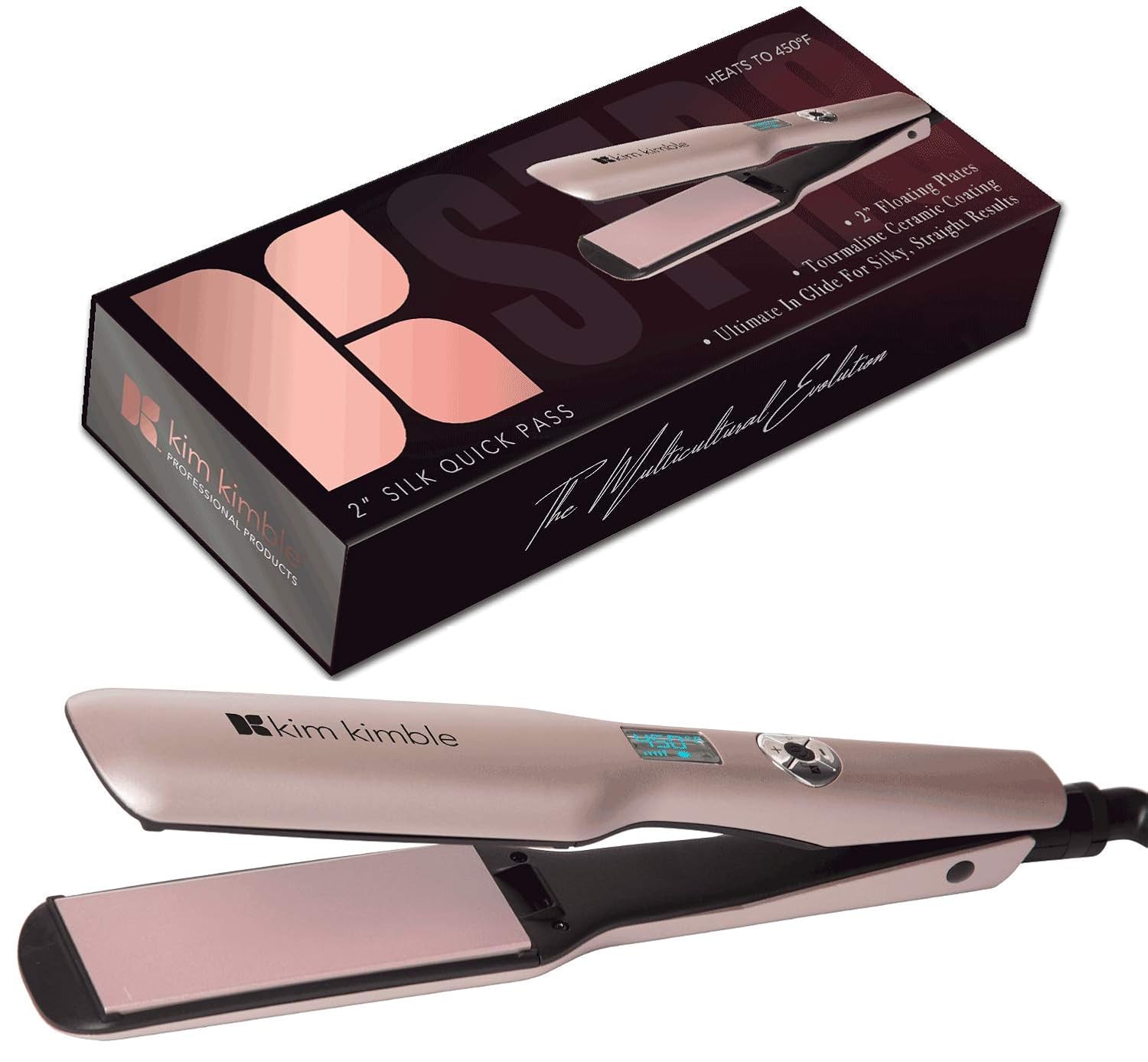 Amazon Com Kim Kimble 2 Inch Digital Flat Iron 1hr Automatic