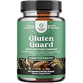 Fast Acting Gluten Digestive Enzymes for Intolerance - Gluten Digestive Enzymes for Women & Men for Debloat with DPP IV Blend Plus Lipase Amylase Bromelain for Gut Health & Digestion Support - 60 Ct