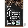 Truvani Vegan Pea Protein Powder | Chocolate | 20g Organic Plant Based Protein | 1 Serving | Keto | Gluten & Dairy Free | Low Carb | No Added Sugar