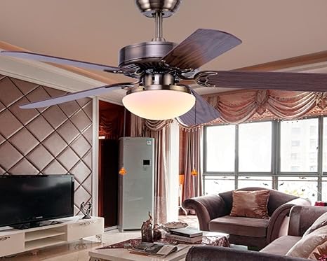 Home comedor con luz, ventilador de techo, dormitorio, estilo europeo