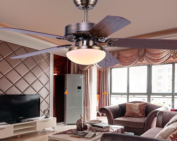 Home comedor con luz, ventilador de techo, dormitorio, estilo europeo