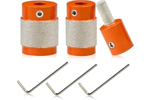 BGTEC Diamond Grinder Bit Head Tools - Stained Glass Tools (Set of 3)