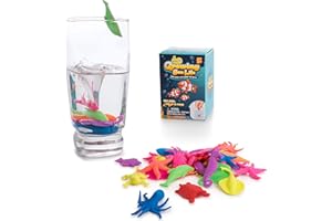 IPIDIPI TOYS Water Growing Sea Creatures Toys for Kids - Piñata Stuffers Goodie Bag for Boys and Girls - Growing Animals in Water, Oceaned Themed Party Favors Easter Egg Fillers - 32 Pack