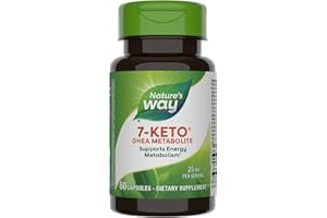 Nature's Way 7-KETO, DHEA Metabolite, Metabolism Support Supplement*, 25mg Potency Per Serving, 60 Capsules