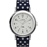 Timex Women's Weekender 40mm Watch - Blue Strap White Dial Silver-Tone Case