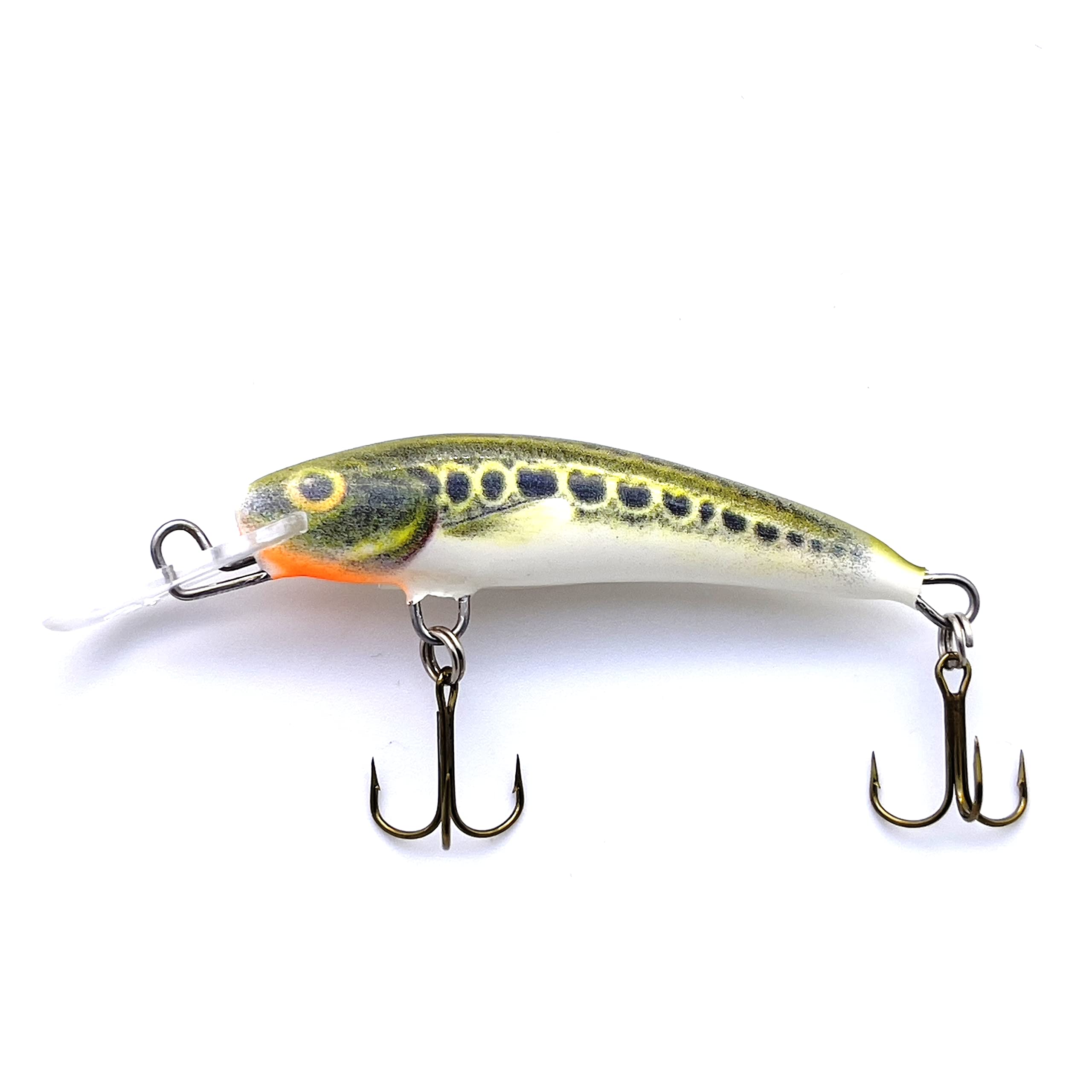 EVERBAY DORADO Wobbler Fishing Lure - Artificial Hard Crankbait - Fishing Tackle, Topwater Life-Like Swimbait for Perch Pike Zander Catfish Chub Salmon Trolling in Freshwater,Floating - STICK 4.5cm CT