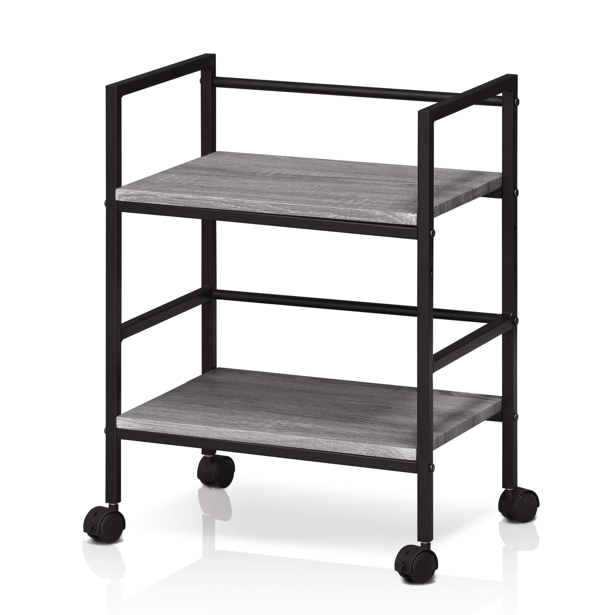 Furinno Modern Storage Cart, French Oak Grey