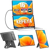 KEFEYA Laptop Screen Extender - 16" FHD 1200P IPS Portable Monitor for Laptops Detachable, Dual Monitor Portable Screen for L