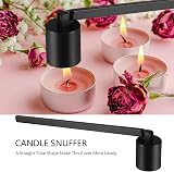 KroY PecoeD Candle Snuffer Stainless Steel Long Handle Black view 5
