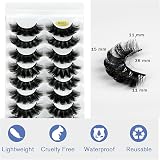 KOKAY False Eyelashes 8 Pairs Russian 3D DD Curl Faux Mink Fluffy Reusable view 2
