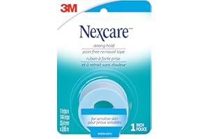Nexcare™ Strong Hold, Pain Free, Gentle Removal Tape SST-1-CA, 1 in x 4 yd (25.4 mm x 3.65 m), 1/Pack