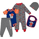 Gertex 5-Piece Layette Sport Set Gift Bundle for Babies & Infants | Baseball, Basketball, Hockey, Soccer, Football