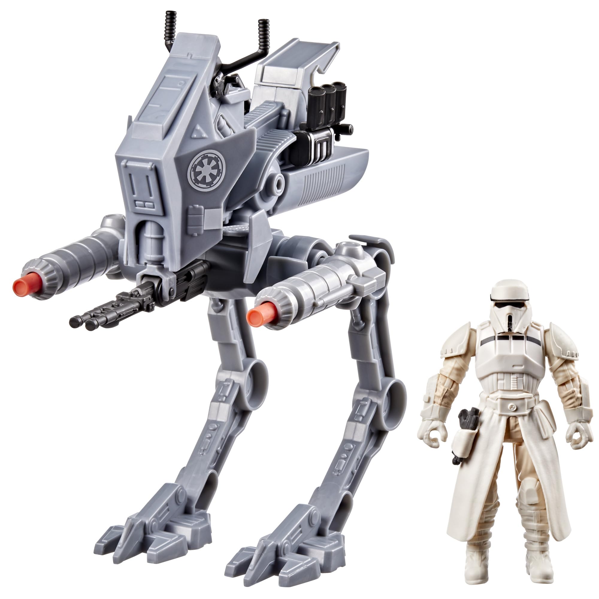 Star Wars ActionVerse AT-RT & Imperial Remnant AT-RT Driver, Action Figure & Vehicle, Star Wars: The Mandalorian & Grogu Toys for Boys & Girls Ages 4+