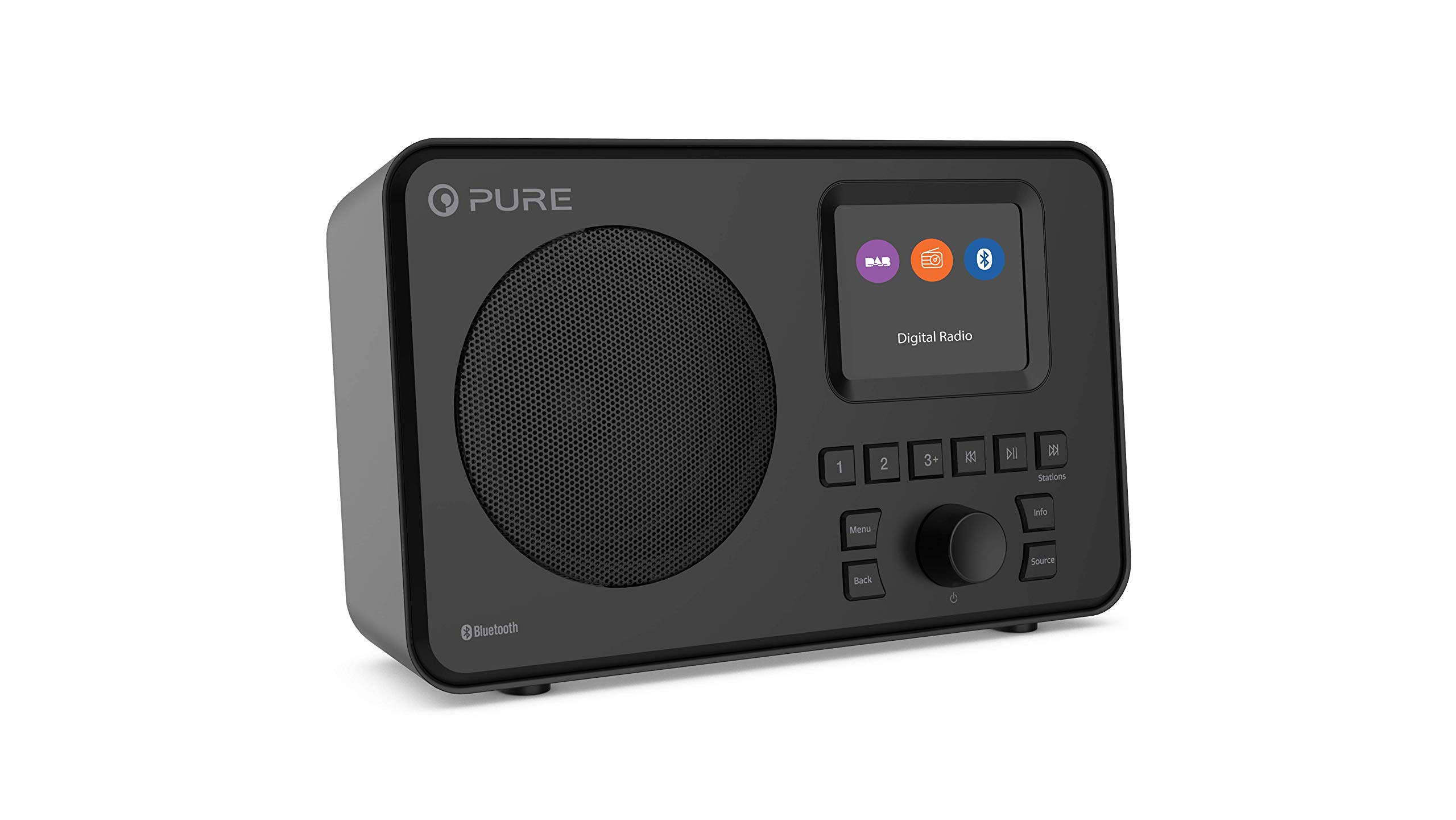 Pure ELAN-ONE FM/DAB+ Radio with Bluetooth - Black