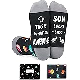 HAPPYPOP Awesome Gifts for Men - Gifts for Son Nephew Dad Husband, Funny Men Socks