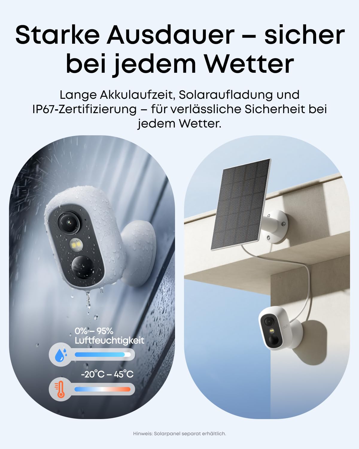 eufy eufyCam C35, Kabellose Überwachungskamera Außen & Innen, Magnetische Halterung, Farbnachtsicht, Lokaler Speicher, IP67 Wetterfest, Solarpanel-Kompatibel, Ohne ABO, Weiß 7