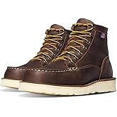Danner 6” Bull Run Moc Toe Work Boots for Men - Oiled Full-Grain Leather Upper with Non Slip Wedge Outsole and 3-Density Cushion Footbed, EH Resistant