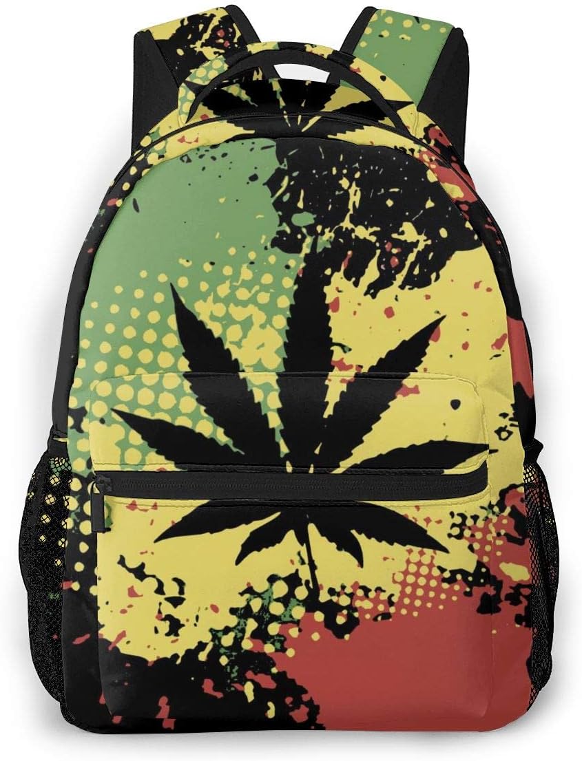 Fashion Leisure Backpack Love Pot Weed Unisex Print Travel