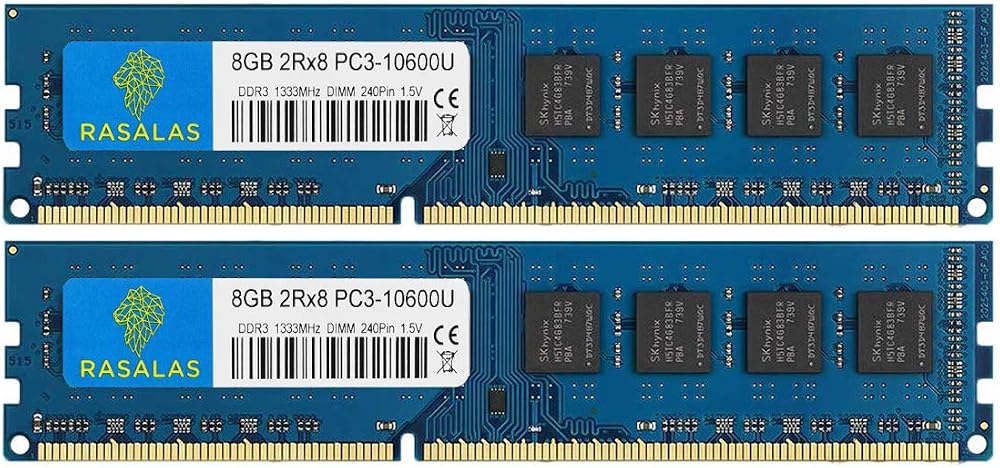 Rasalas PC3-10600 DDR3 16GB Kit (2x8GB) 1333MHz 240Pin CL9 1.5V