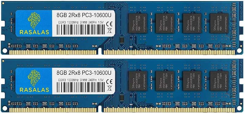 Rasalas PC3-10600 DDR3 16GB Kit (2x8GB) 1333MHz 240Pin CL9 1.5V
