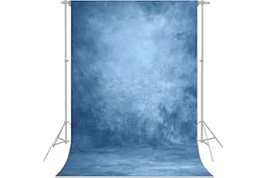 econious 5X7ft Abstract Blue Portrait Photography Backdrop, Studio Pro Photo Prop with Rod Pocket