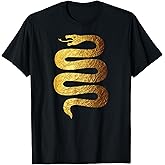 Gold Snake Shirt-Reptile Snake T-Shirt for Kids & Adults T-Shirt