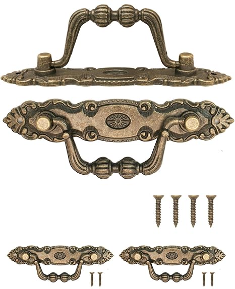 Fuxxer 2x Antique Handles For Drawers Chests Cupboards