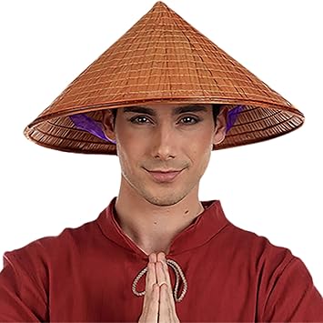 asian rice picker hat