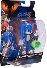 Sonic The Hedgehog Sonic 3 Movie Figure with Emerald Accessory Jakks Pacific 5in view 3