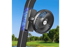 AMACOOL 7-inch 10000mAh Magnetic Travel Fan for Cruise, Golf Cart, Camping, [35H Runtime] Rechargeable Battery Powered, 3 LED Lights, Ship Cabin Approved, Cruise Essentials 2025