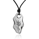 Vietguild Algiz Protection Symbol Meaning Viking Runes Silver Pewter Charm Necklace Pendant Jewelry