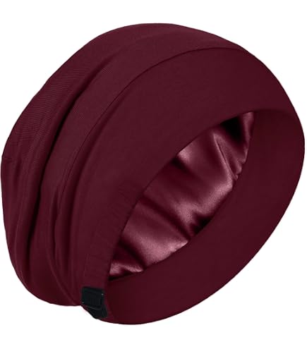 Amazon.com : LULUSILK 100% Mulberry Silk Bonnet for Sleeping  display picture 1