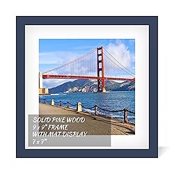 POUYCIW 9x9 Inch Wood Picture Frame for Wall