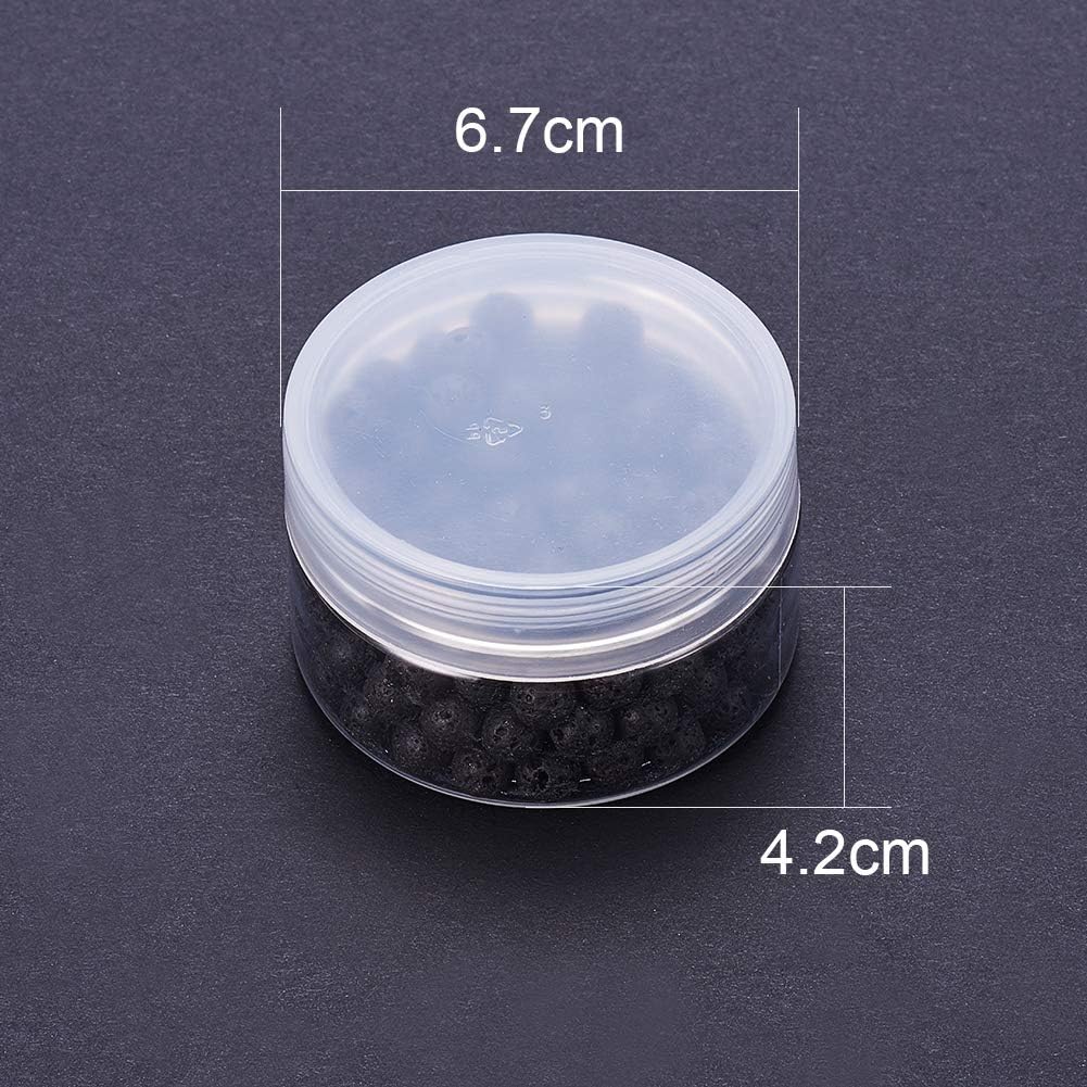 NBEADS 1 Box 180 Pcs 8mm Natural Black Lava Beads Gemstone Round Loose Beads Energy Stone Healing Power Jewelry Making - Image 4