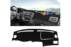Autorder Dashboard Cover Mat for Honda Civic 1996-2000 Accessories Dash Cover Upgrade Velvet Dash Mat Sunshade Glare UV Rays Protector