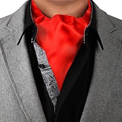 Dan Smith Red Cravat Neckerchief For Wedding Red