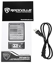 Rockville RPM870 6000w Powered Mixer, 8 Channel, 8